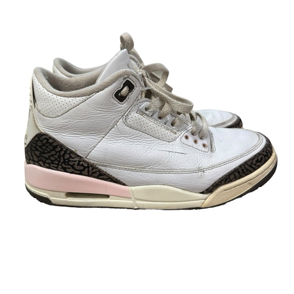 Air Jordan 3 Retro Neapolitan White Sneakers Womens 9 / Mens 7.5 - Picture 4 of 13